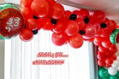 بادکنک آرایی یلدا با تم هندوانه